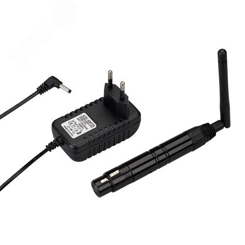 Усилитель SMART-DMX-Receiver Black 5V, XLR3 Male, 2.4G ARL, IP20 металл, 5 лет - Arlight