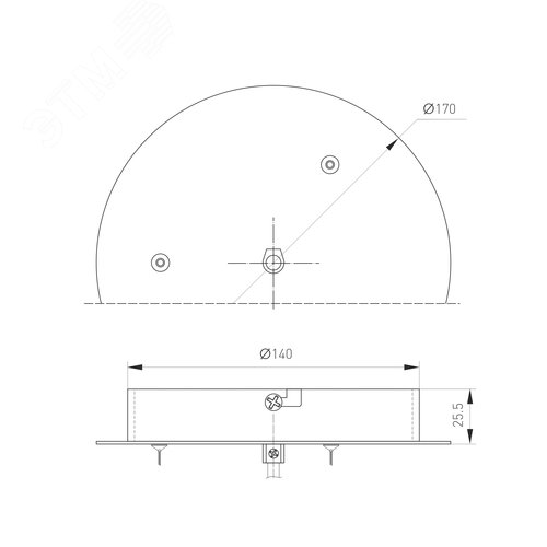 Подвес SPX-TB-1 Black (металл) 3