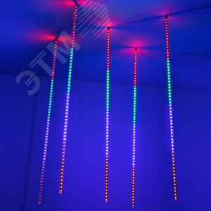 Гирлянда ARD-ICEFALL-CLASSIC-D12-1000-5PCS-CLEAR-120LED-LIVE RGB (230V, 11W) (ARDCL, IP65) (026056)