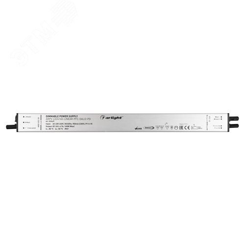 Блок питания ARPV-LG24160-LINEAR-PFC-DALI2-PD (24V, 6.7A, 160W) (IP67 металл, 5 лет) - фото 2