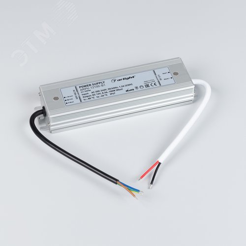 Блок питания ARPV-12100-B1 (12V, 8,3A, 100W) ( IP67 Металл, 3 года) - фото 2