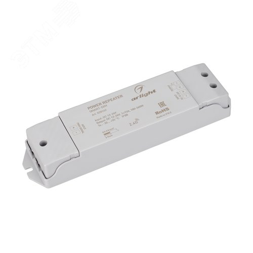 Усилитель SMART-DIM 12-24V, 1x15A ARL, IP20 пластик, 5 лет - Arlight