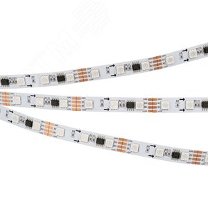 Лента SPI-5000-RAM-5060-60 12V Cx3 RGB-Auto (10mm, 12W/m, IP20) (Arlight, Открытый, IP20)