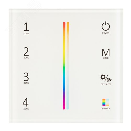 Панель Sens SMART-P55-MULTI White (3V, 4 зоны, 2.4G) (ARL, IP20 Пластик, 5 лет) - фото 3