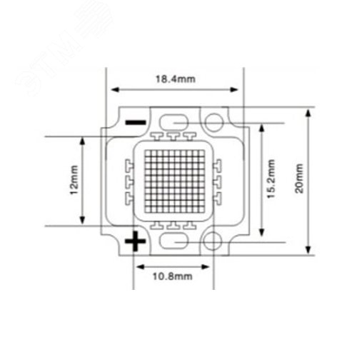 Светодиод мощный ARPL-8W-BCA-2020-DW VF12V 700mA 2