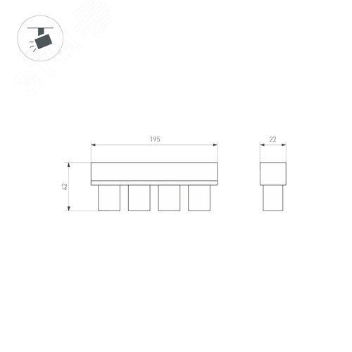 Усилитель ARL-5022-RGB 12-24V, 3x10A, 360-720W ARL, IP20 металл, 2 года 10