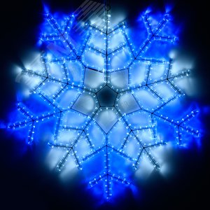 Фигура ARD-SNOWFLAKE-M6-890x890-576LED White/Blue (230V, 20W) (ARDCL, IP65) (025309) - Arlight