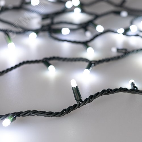 Гирлянда светодиодная декоративная ARD-STRING-PRO-1000-GREEN-100LED-MILK-PULSE White 230V, 7W ARDCL, IP65 - Arlight