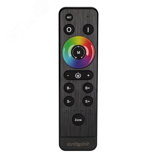 Пульт ARL-1022-SIRIUS-RGBW Black 4 зоны, 2.4G ARL, IP20 пластик, 3 года - фото 2