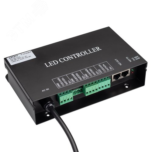 Контроллер HX-SPI-DMX-SL-4P 4096 pix, 220V, TCP/IP, add, ArtNet IP20 металл, 2 года - Arlight