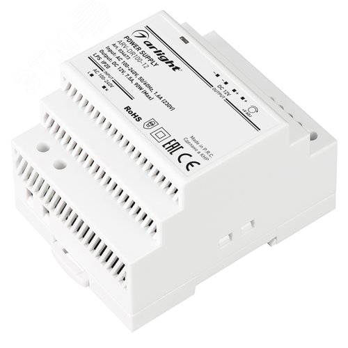 Блок питания ARV-DR100-12 (12V, 7.5A, 90W) (Arlig ht, IP20 DIN-рейка) - Arlight