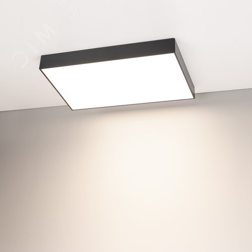 Светильник SP-QUADRO-S600х600х60W Day4000 (BK, 120 deg, 230V) (IP40 металл, 3 года) - фото 2
