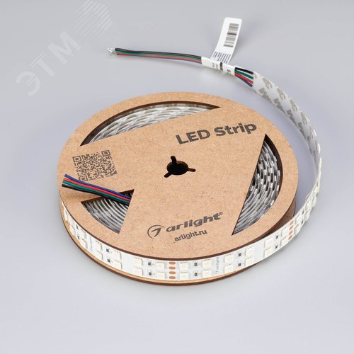 Лента светодиодная 34,4 Вт/м 24В IP20 RGB 144LED/м RT-B144-19mm SMD 5060 5 м - фото 3