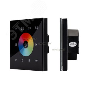 Панель Sens SR-2820B-AC-RF-IN Black (220V,RGBW,1 зона) (ARL, IP20 Пластик, 3 года) (021037) - Arlight