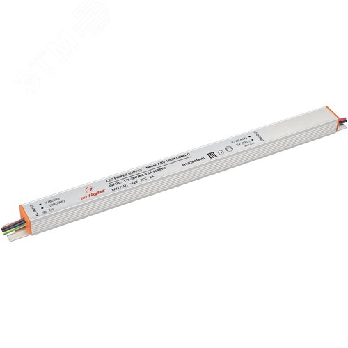 Блок питания ARV-12024-LONG-D (12V, 2A, 24W) (ARL, IP20 Металл, 2 года) - Arlight