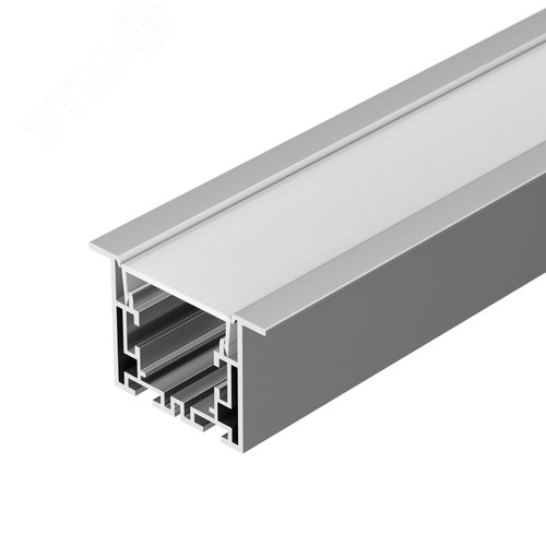 Профиль с экраном S2-LINIA55-F-2500 ANOD+OPAL (ARL, Алюминий) - Arlight