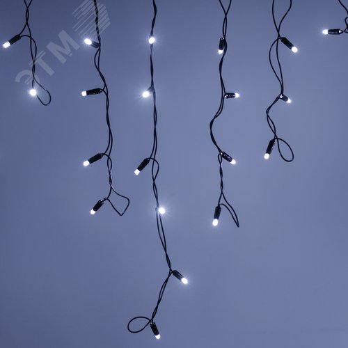 Гирлянда светодиодная декоративная ARD-EDGE-CLASSIC-2400x600-BLACK-88LED-FLASH WHITE 230V, 6W ARDCL, IP65