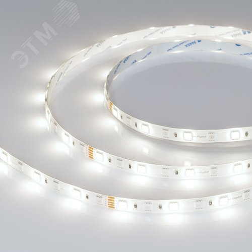 Лента светодиодная 14,4 Вт/м 24В IP65 RGBW 60LED/м RT/RTW-B60-10mm SMD 5060 5 м - фото 4