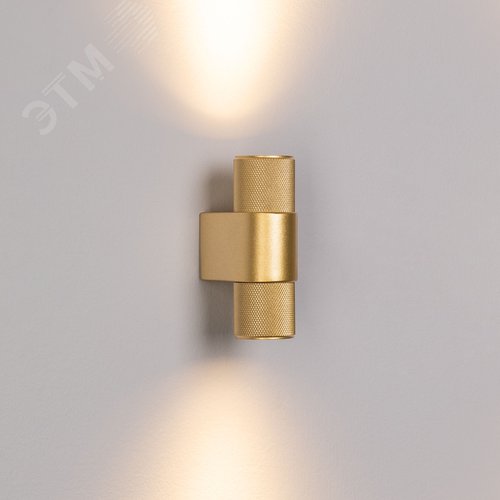 Светильник светодиодный SP-SPICY-WALL-MINI-TWIN-S104x39-2x3W Warm3000 (GD, 40 deg, 230V) (ARL, IP20 металл, 3 года) - фото 6