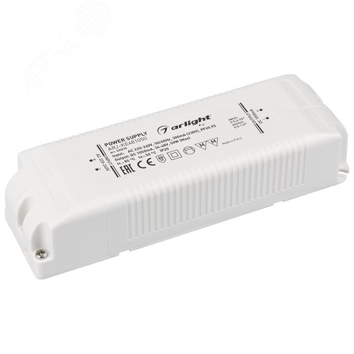 Блок питания ARJ-KE481050 (50W, 1050mA, PFC) (ARL, IP20 Пластик, 5 лет) (020678) - Arlight