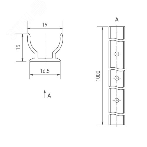 Заглушка ARH-NANOLINE-5 глухая (ARL, Пластик) 12