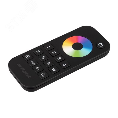 Пульт SMART-R26-RGBW Black 4 зоны, 2.4G ARL, IP20 пластик, 5 лет - Arlight