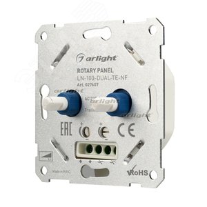 Панель роторная LN-100-DUAL-TE-NF (230V, 2x0.5A) | 027607 | Arlight - Arlight