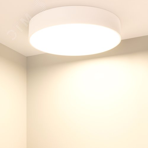 Светильник SP-RONDO-R350-30W Warm3000 (WH, 120 deg, 230V) (IP40 металл, 3 года) - фото 7