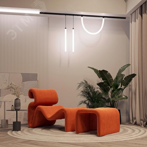 Светильник MAG-FLEX-TUBE-ELASTIC-L1000-14W Day4000 (BK, 360 deg, 48V) (IP20 металл, 3 года) - фото 2