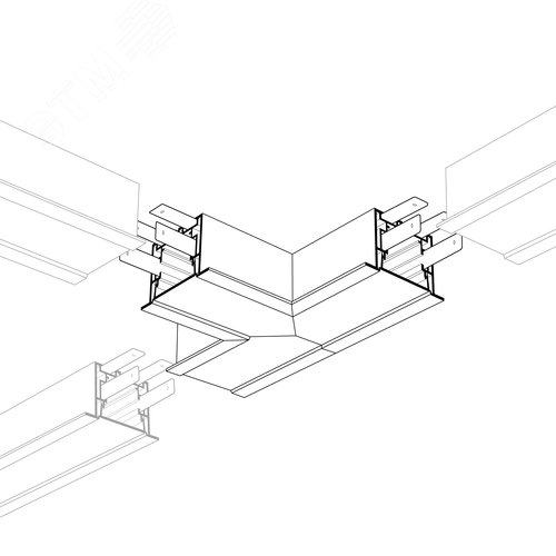 Угол S2-LINIA55-F-T90 тройной (ARL, Металл) 2