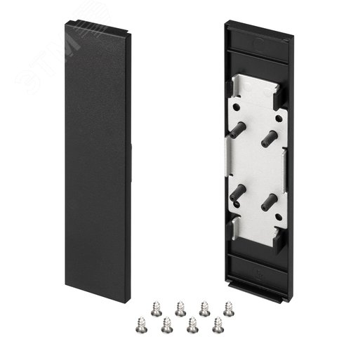 Заглушка SL-LINE-25100-DUAL BLACK глухая (пластик) - Arlight