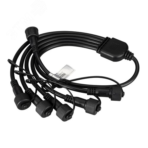 Коннектор питания ARD-CLASSIC-SYNC-RGB Black (230V, 5 ports) (ARDCL, Закрытый) - Arlight