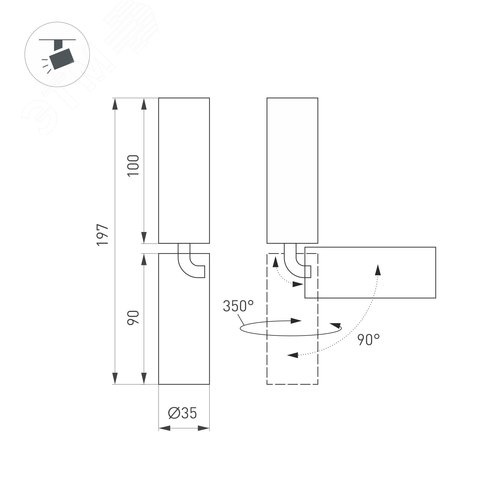 Блок питания ARPV-LV24075 (24V, 3.1A, 75W) (ARL, IP67 Пластик, 2 года) (012016) 14