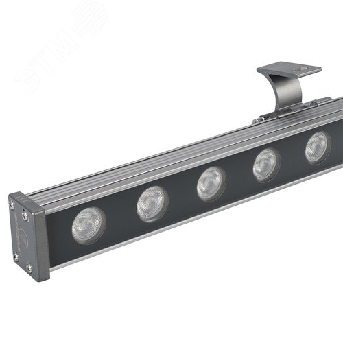 Прожектор светодиодный AR-LINE-1000M-24W-24V RGB (Grey, 30 deg, DMX512) (ARL, Закрытый) - Arlight