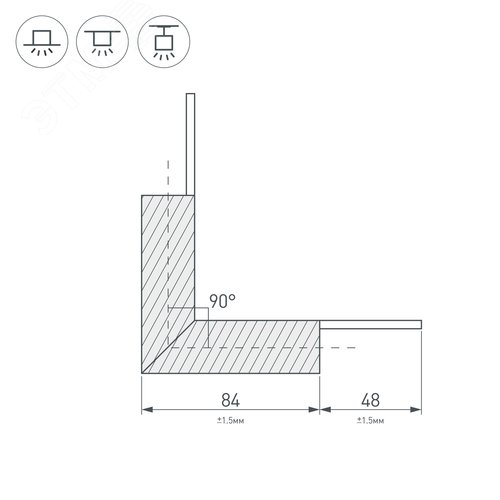 Блок питания ARJ-KE86700 (60W, 700mA, PFC) ( IP20 Пластик, 5 лет) 10