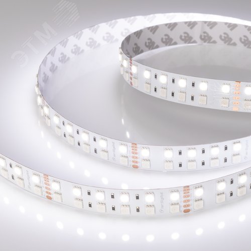 Лента светодиодная 32 Вт/м 24В RGBW 6000K IP20 144LED/м RT-B144-19mm SMD 5060 5 м - фото 5