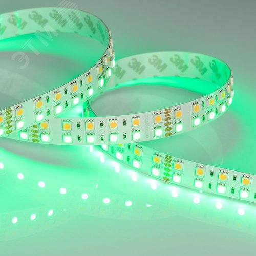 Лента светодиодная 32 Вт/м 24В IP20 RGBW 144LED/м RT-B144-19mm SMD 5060 5 м - фото 4