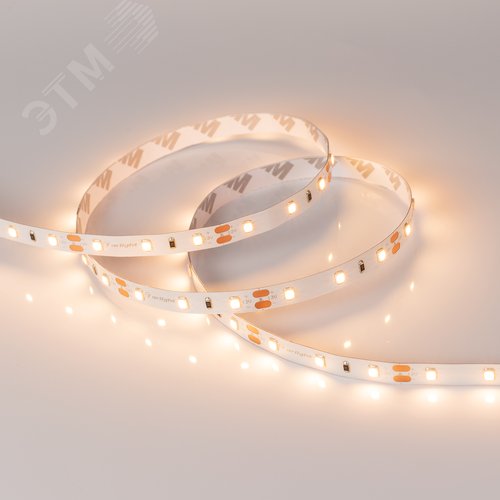 Лента светодиодная 7,2 Вт/м 12В IP20 3000K 60LED/м RT-A60-8mm CRI98 SMD 2835 5 м - фото 2