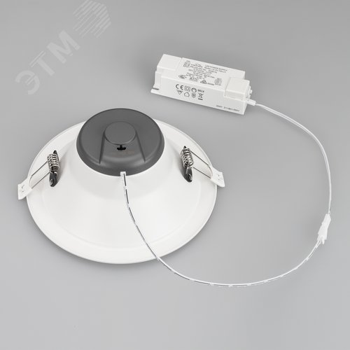 Светильник IM-STORM-R175-20W Day4000-MIX (WH, 80 deg, 230V) (IP20 металл, 3 года) - фото 2