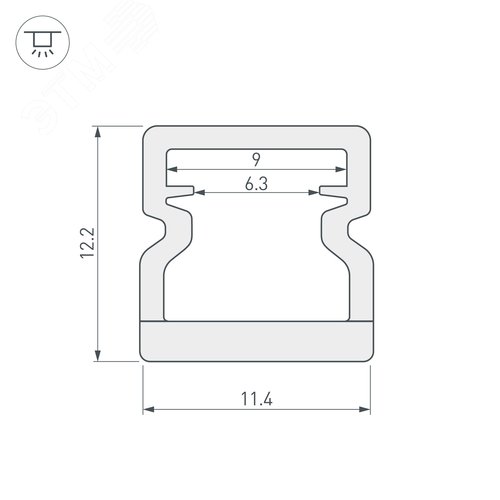 Заглушка ARH-NANOLINE-5 глухая (ARL, Пластик) 14