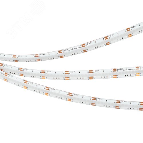 Лента светодиодная 16 Вт/м 24В IP65 RGB 840LED/м COB-X840-10-12mm CSP 5 м - фото 4