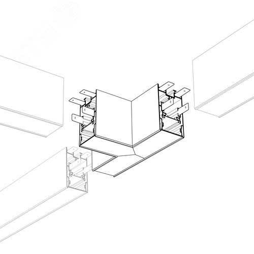 Угол S2-LINE-4067-T90 тройной (ARL, Металл) 2