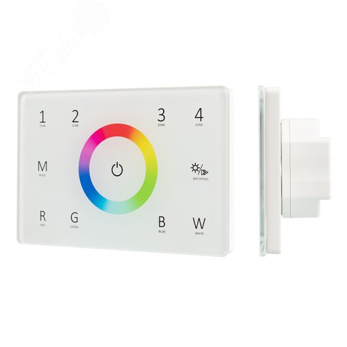 Панель Sens SMART-P85-RGBW White 230V, 4 зоны, 2.4G ARL, IP20 пластик, 5 лет - Arlight