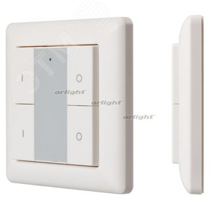 Панель Knob SR-2853K4-RF-UP White (3V, DIM, 2 зоны) (ARL, IP20 Пластик, 3 года) (021459)