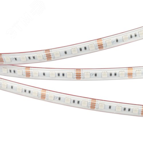 Лента LED RTW 2-5000PS 12V RGB 2x (5060, 300 LED, LUX) (ARL, 14.4 Вт/м, IP67) - Arlight