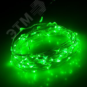 Светодиодная нить WR-5000-12V-Green (1608, 100LED) (ARL, IP65) - Arlight