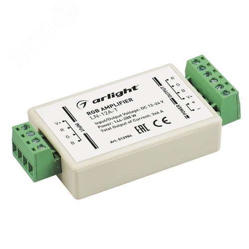 RGB-усилитель LN-12A-T (12/24V, 144/288W) (ARL, IP20, Пластик, 1 год) - Arlight