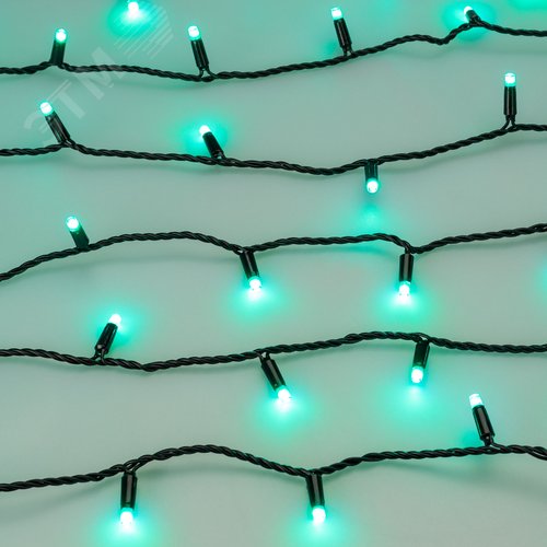 Гирлянда светодиодная декоративная ARD-STRING-CLASSIC-10000-BLACK-100LED-LIVE RGB-DMX 24V, 10W ARDCL, IP65 - фото 2