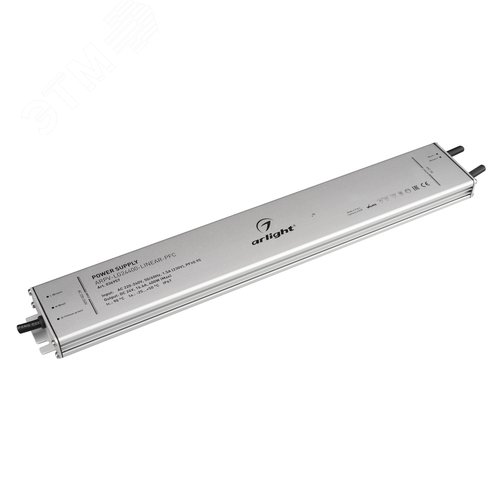 Блок питания ARPV-LG24400-LINEAR-PFC (24V, 16.6A, 400W) ( IP67 Металл, 5 лет) - Arlight