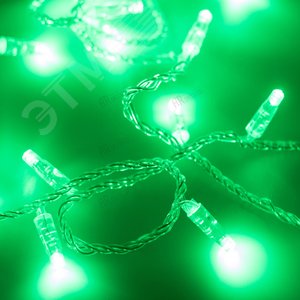 Гирлянда ARD-STRING-CLASSIC-10000-CLEAR-100LED-STD GREEN (230V, 7W) (ARDCL, IP65) (025785)